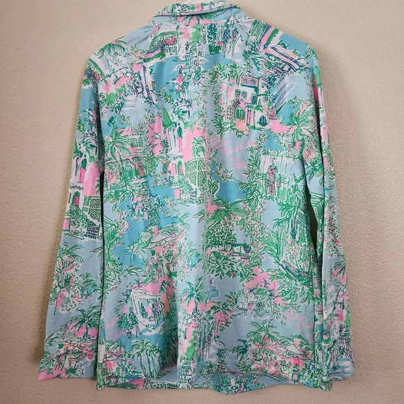 Lilly Pulitzer | UPF 50+ Skipper Popover Lilly Loves Palm Beach - Picture 3 of 9
